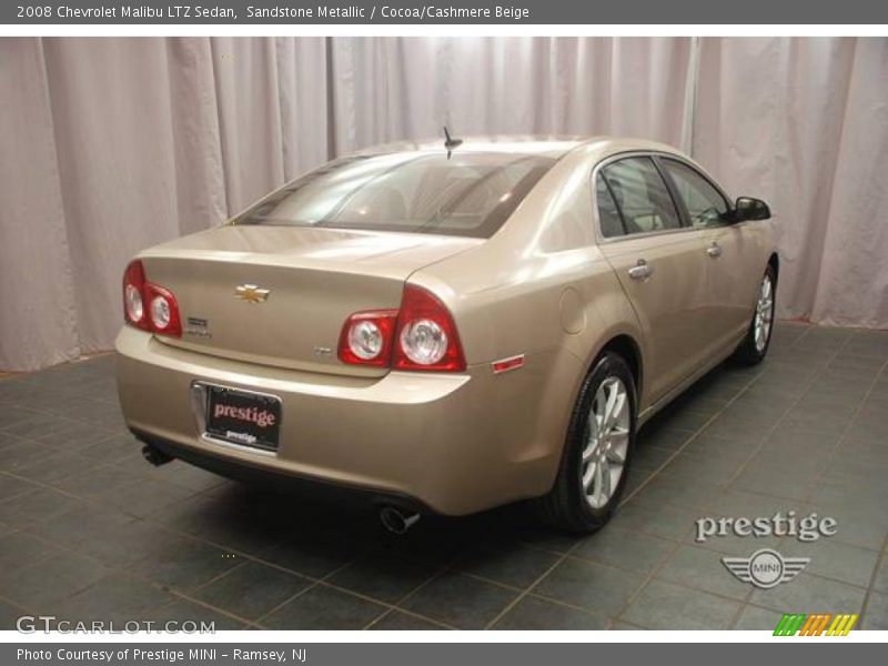 Sandstone Metallic / Cocoa/Cashmere Beige 2008 Chevrolet Malibu LTZ Sedan