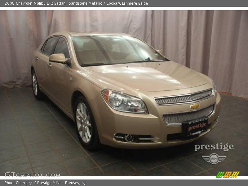 Sandstone Metallic / Cocoa/Cashmere Beige 2008 Chevrolet Malibu LTZ Sedan