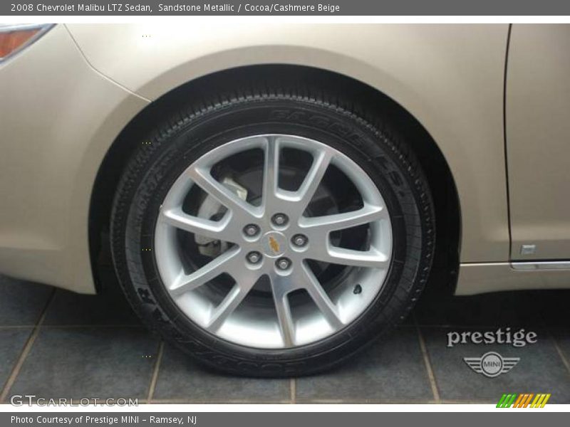 Sandstone Metallic / Cocoa/Cashmere Beige 2008 Chevrolet Malibu LTZ Sedan