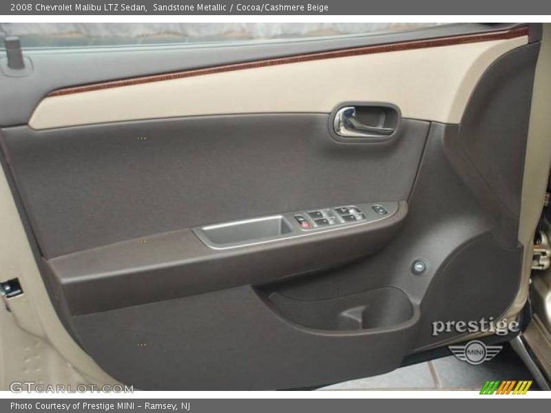 Sandstone Metallic / Cocoa/Cashmere Beige 2008 Chevrolet Malibu LTZ Sedan