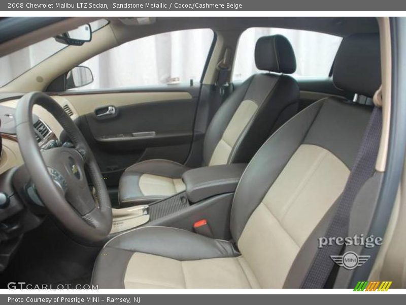 Sandstone Metallic / Cocoa/Cashmere Beige 2008 Chevrolet Malibu LTZ Sedan