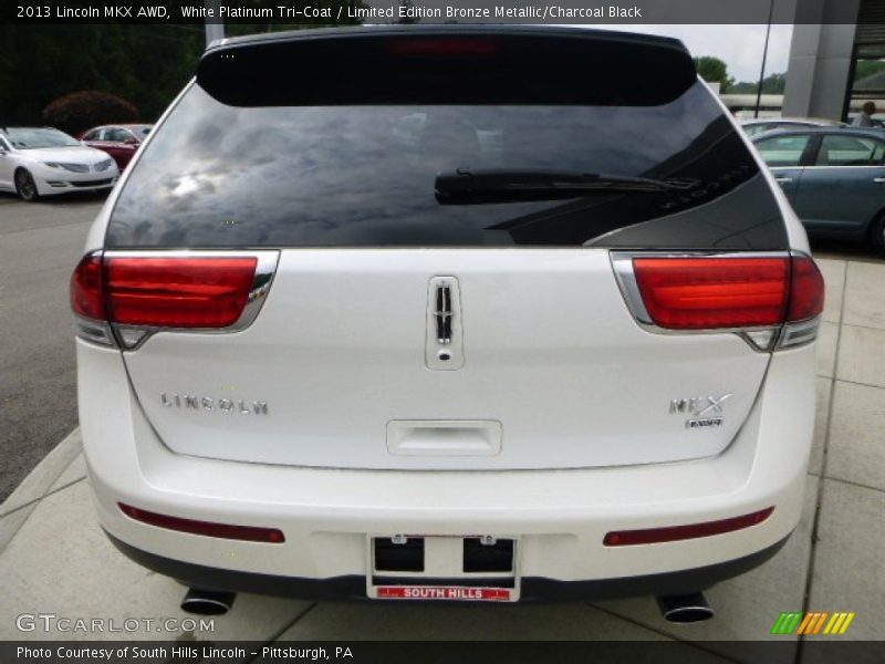 White Platinum Tri-Coat / Limited Edition Bronze Metallic/Charcoal Black 2013 Lincoln MKX AWD