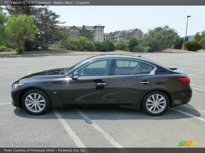 Malbec Black / Graphite 2014 Infiniti Q 50 3.7 Premium