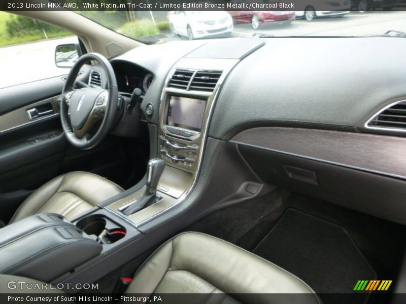 White Platinum Tri-Coat / Limited Edition Bronze Metallic/Charcoal Black 2013 Lincoln MKX AWD