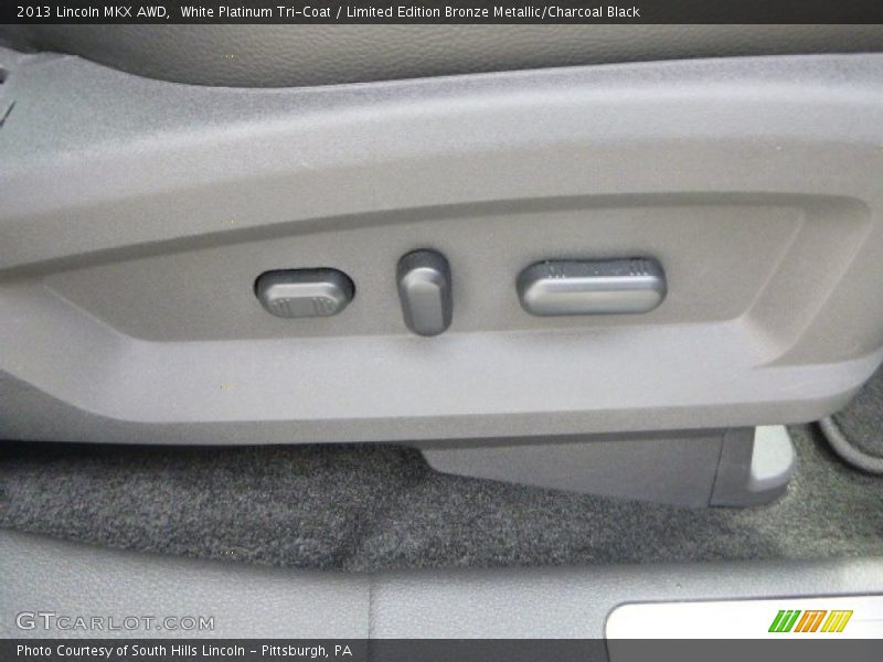 White Platinum Tri-Coat / Limited Edition Bronze Metallic/Charcoal Black 2013 Lincoln MKX AWD