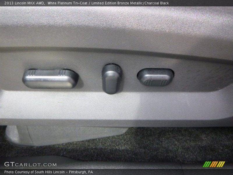 White Platinum Tri-Coat / Limited Edition Bronze Metallic/Charcoal Black 2013 Lincoln MKX AWD