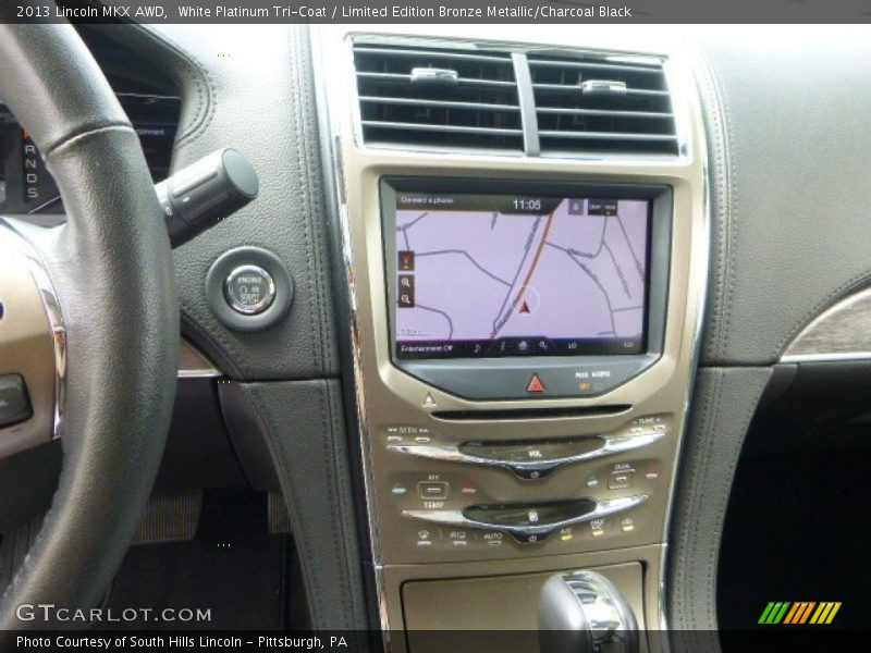 White Platinum Tri-Coat / Limited Edition Bronze Metallic/Charcoal Black 2013 Lincoln MKX AWD