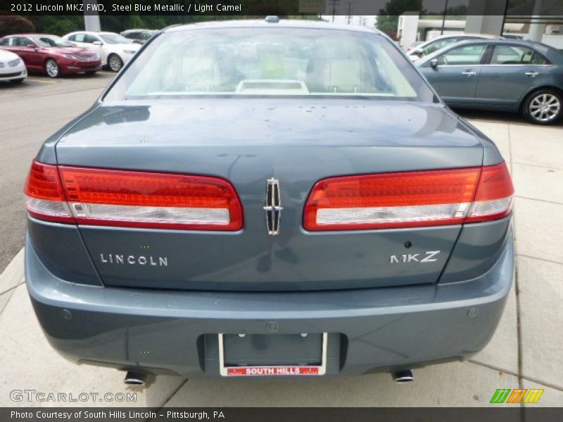 Steel Blue Metallic / Light Camel 2012 Lincoln MKZ FWD