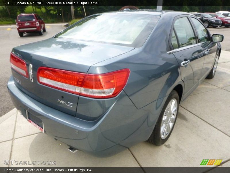 Steel Blue Metallic / Light Camel 2012 Lincoln MKZ FWD