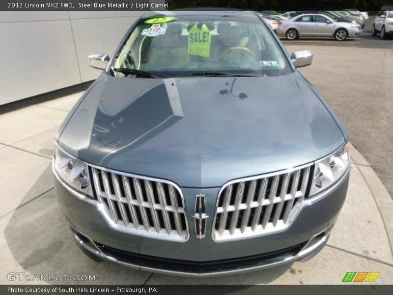 Steel Blue Metallic / Light Camel 2012 Lincoln MKZ FWD