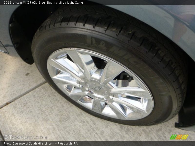 Steel Blue Metallic / Light Camel 2012 Lincoln MKZ FWD
