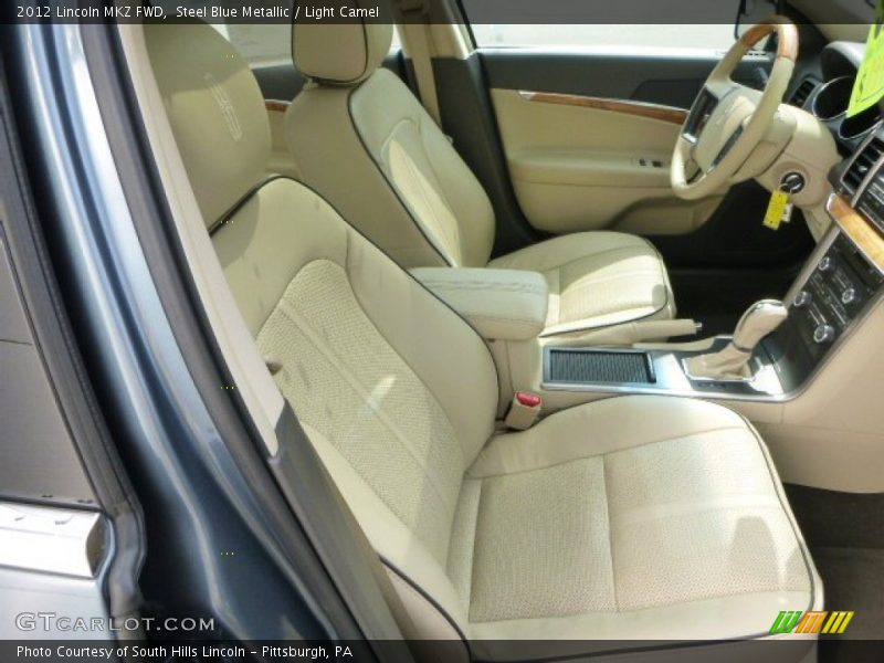 Steel Blue Metallic / Light Camel 2012 Lincoln MKZ FWD