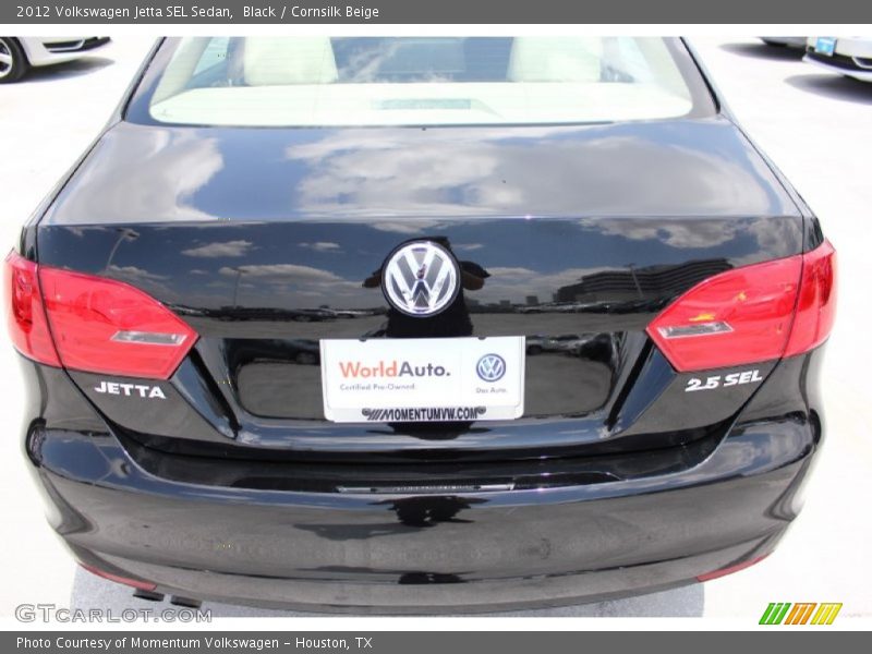 Black / Cornsilk Beige 2012 Volkswagen Jetta SEL Sedan