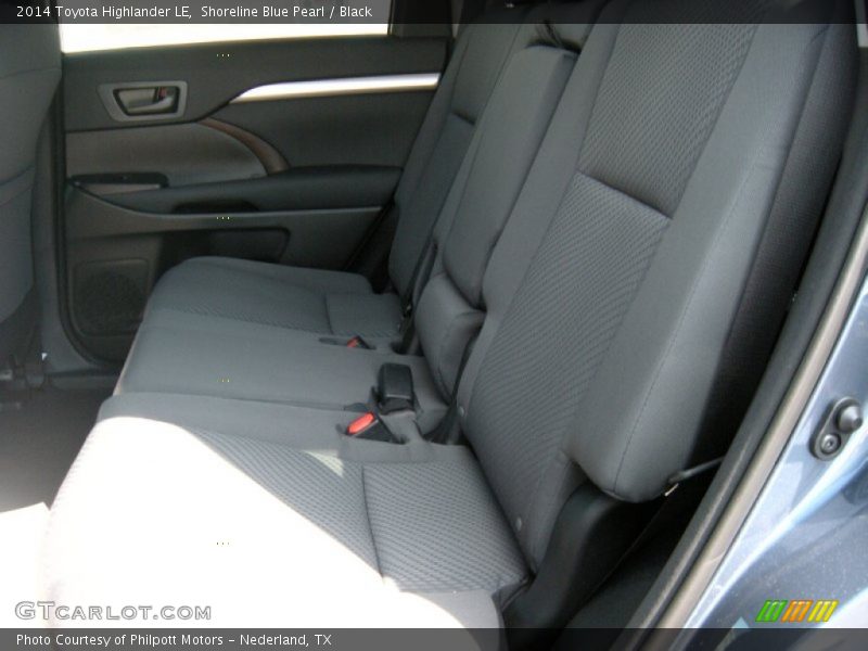 Shoreline Blue Pearl / Black 2014 Toyota Highlander LE