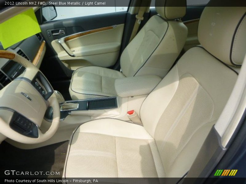 Steel Blue Metallic / Light Camel 2012 Lincoln MKZ FWD