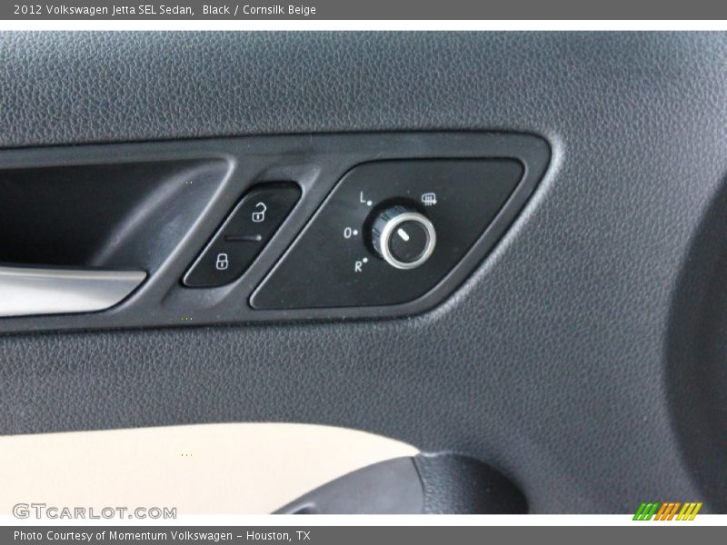 Black / Cornsilk Beige 2012 Volkswagen Jetta SEL Sedan
