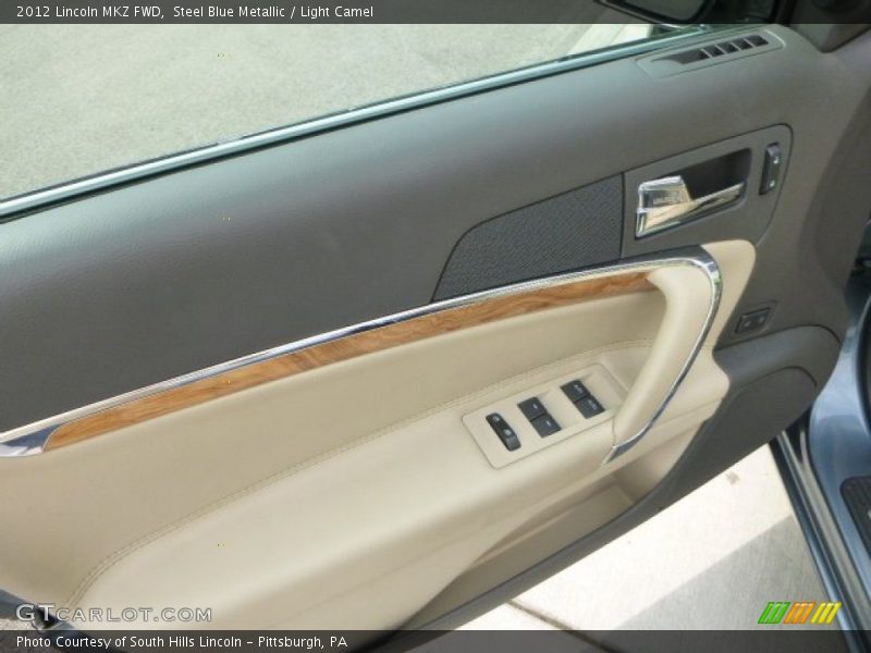 Steel Blue Metallic / Light Camel 2012 Lincoln MKZ FWD