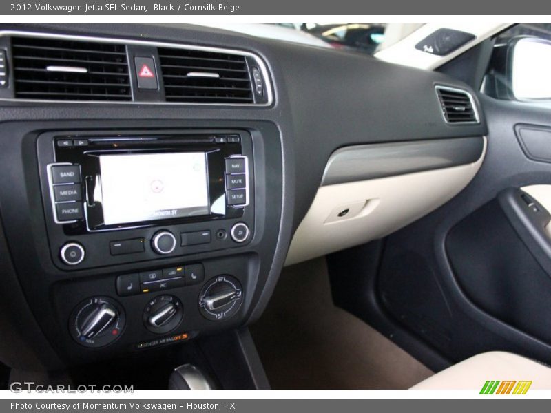 Black / Cornsilk Beige 2012 Volkswagen Jetta SEL Sedan