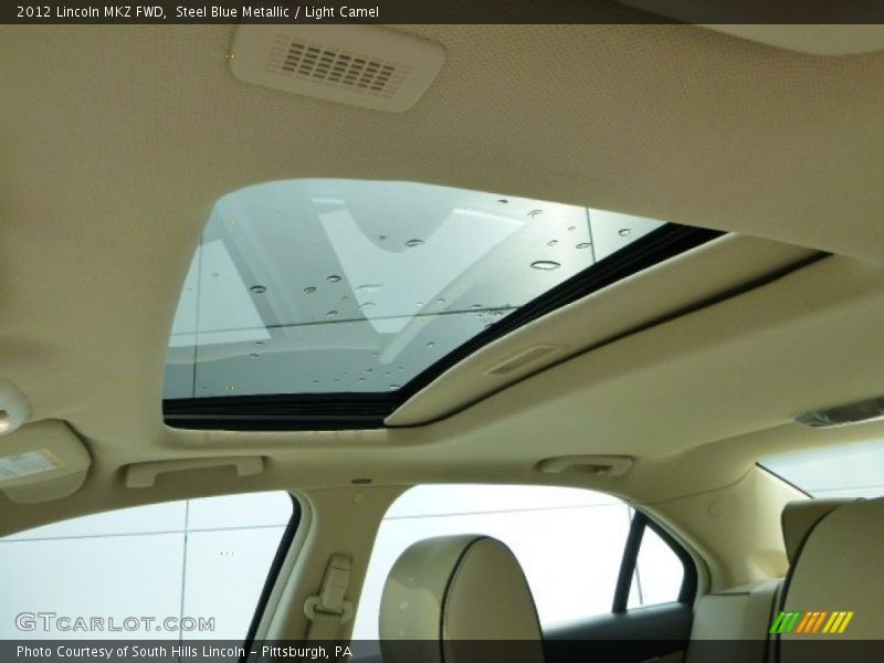 Steel Blue Metallic / Light Camel 2012 Lincoln MKZ FWD