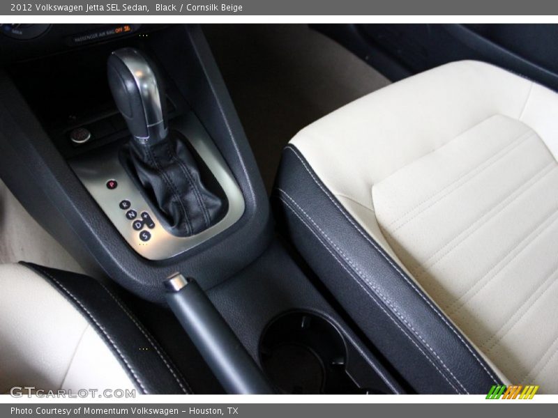 Black / Cornsilk Beige 2012 Volkswagen Jetta SEL Sedan