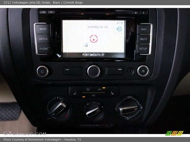 Black / Cornsilk Beige 2012 Volkswagen Jetta SEL Sedan