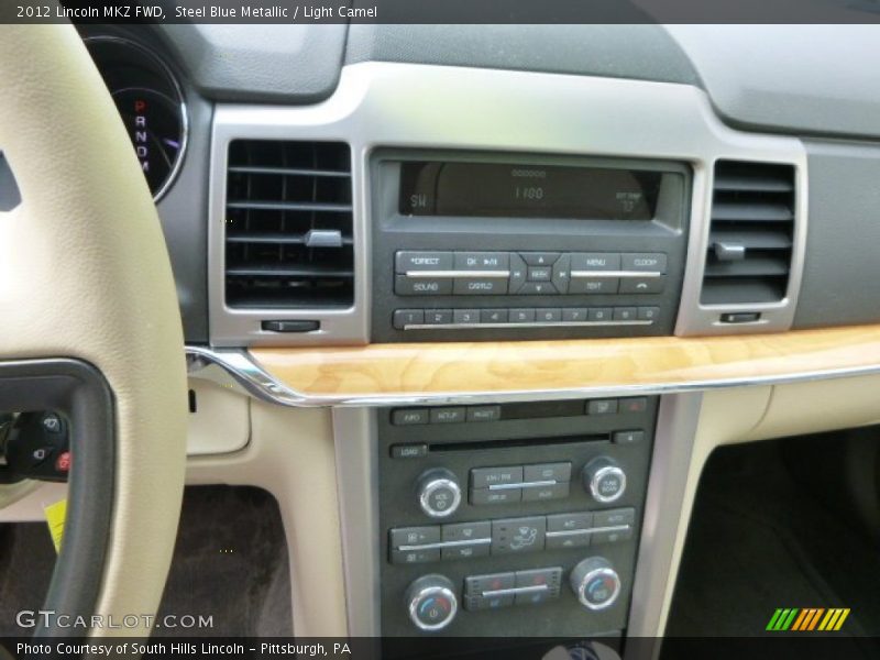 Steel Blue Metallic / Light Camel 2012 Lincoln MKZ FWD