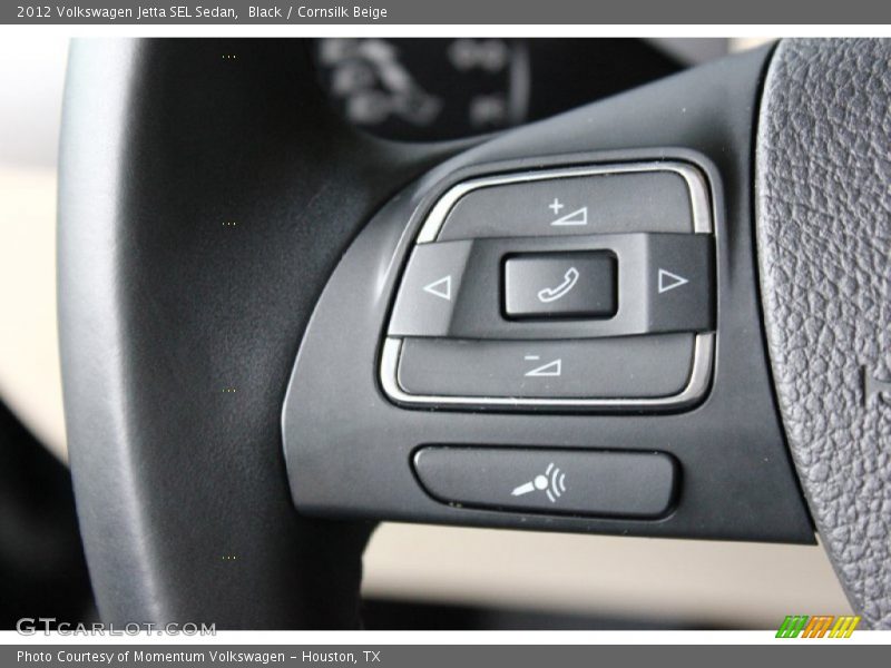 Black / Cornsilk Beige 2012 Volkswagen Jetta SEL Sedan