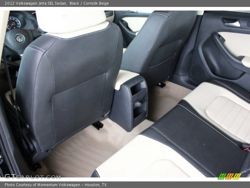 Black / Cornsilk Beige 2012 Volkswagen Jetta SEL Sedan