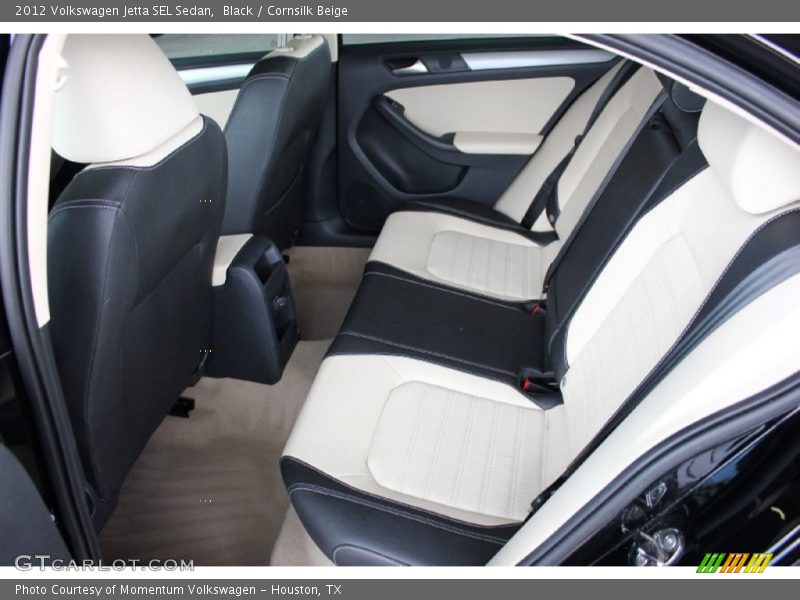 Black / Cornsilk Beige 2012 Volkswagen Jetta SEL Sedan