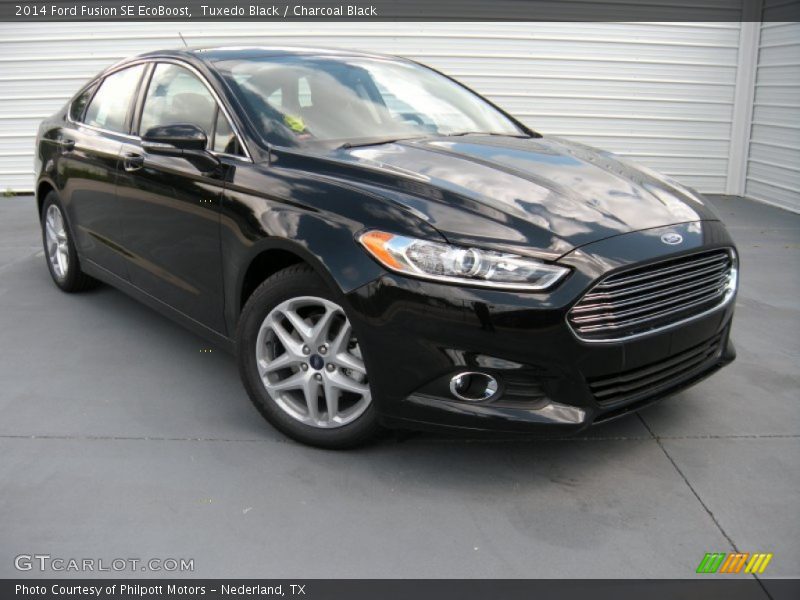 Tuxedo Black / Charcoal Black 2014 Ford Fusion SE EcoBoost