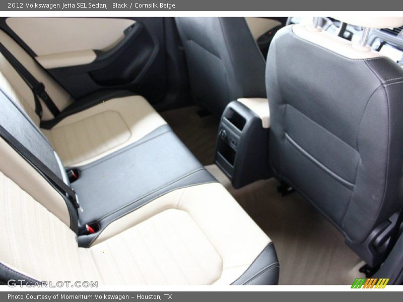 Black / Cornsilk Beige 2012 Volkswagen Jetta SEL Sedan