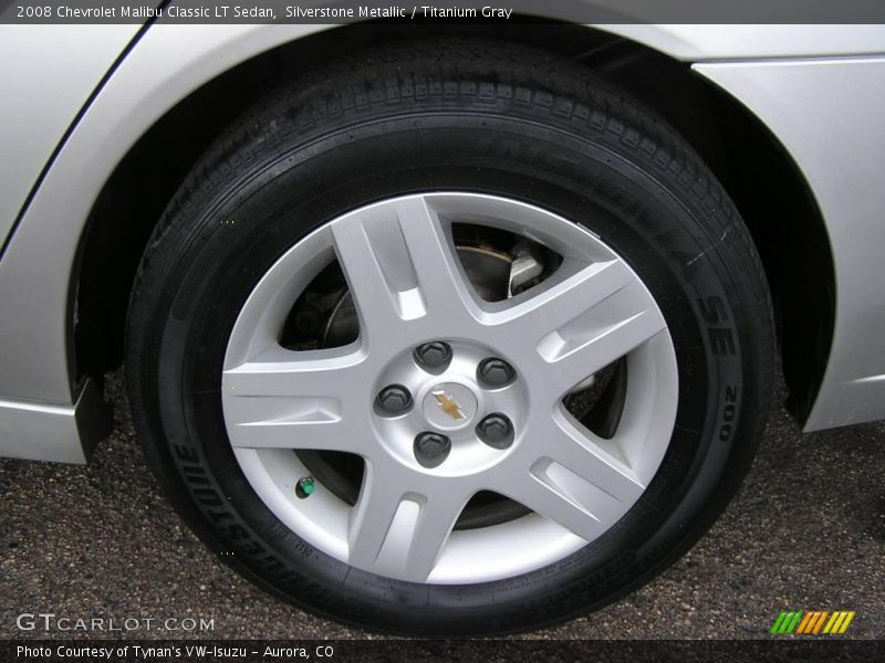 Silverstone Metallic / Titanium Gray 2008 Chevrolet Malibu Classic LT Sedan