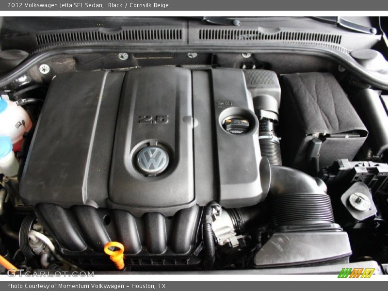 Black / Cornsilk Beige 2012 Volkswagen Jetta SEL Sedan