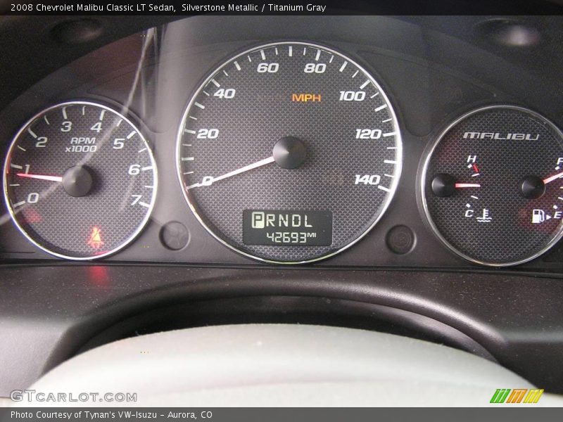 Silverstone Metallic / Titanium Gray 2008 Chevrolet Malibu Classic LT Sedan