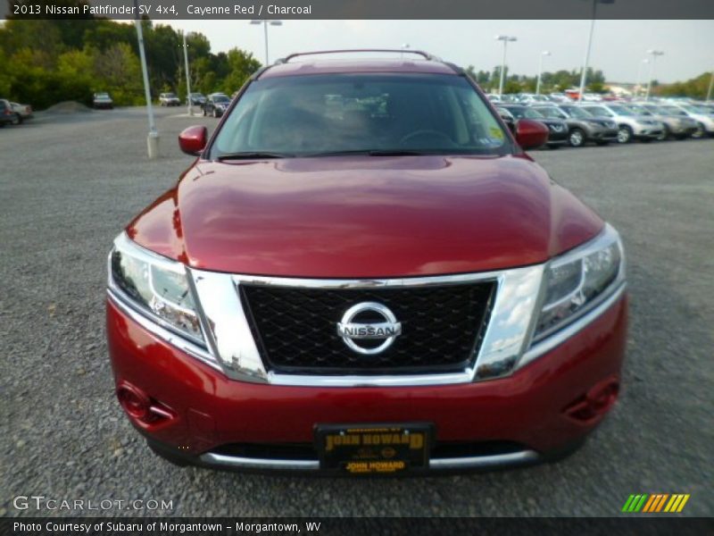 Cayenne Red / Charcoal 2013 Nissan Pathfinder SV 4x4