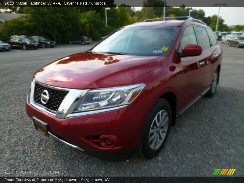 Cayenne Red / Charcoal 2013 Nissan Pathfinder SV 4x4