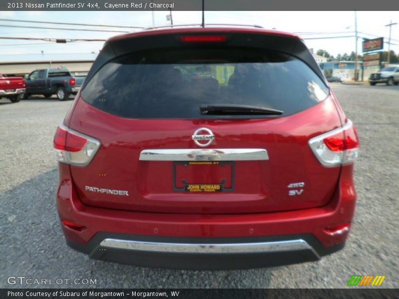 Cayenne Red / Charcoal 2013 Nissan Pathfinder SV 4x4