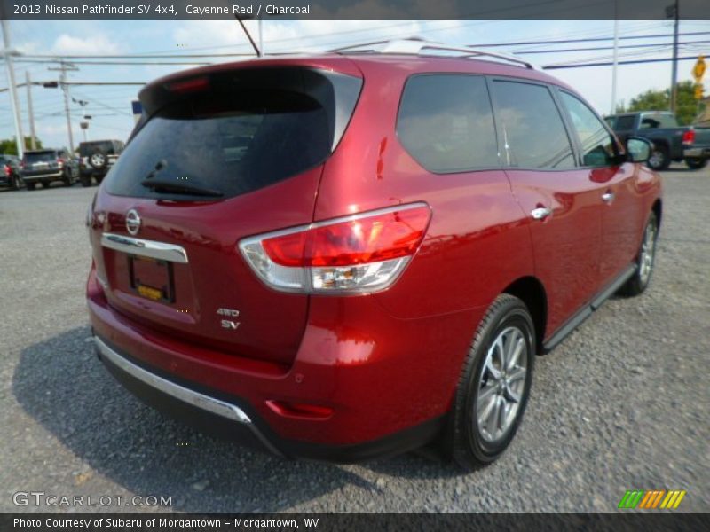 Cayenne Red / Charcoal 2013 Nissan Pathfinder SV 4x4