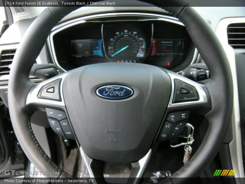 Tuxedo Black / Charcoal Black 2014 Ford Fusion SE EcoBoost