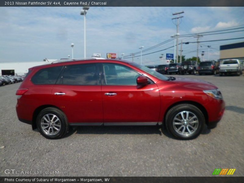 Cayenne Red / Charcoal 2013 Nissan Pathfinder SV 4x4