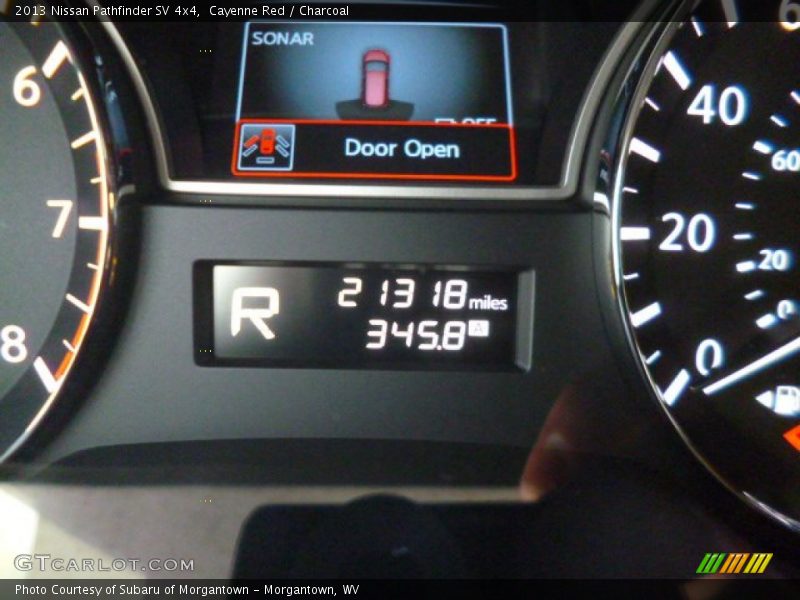 Cayenne Red / Charcoal 2013 Nissan Pathfinder SV 4x4