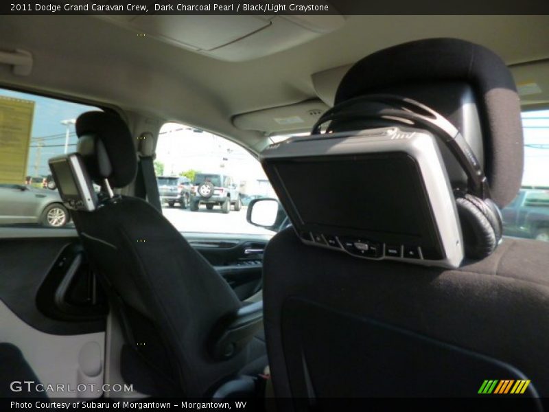 Dark Charcoal Pearl / Black/Light Graystone 2011 Dodge Grand Caravan Crew