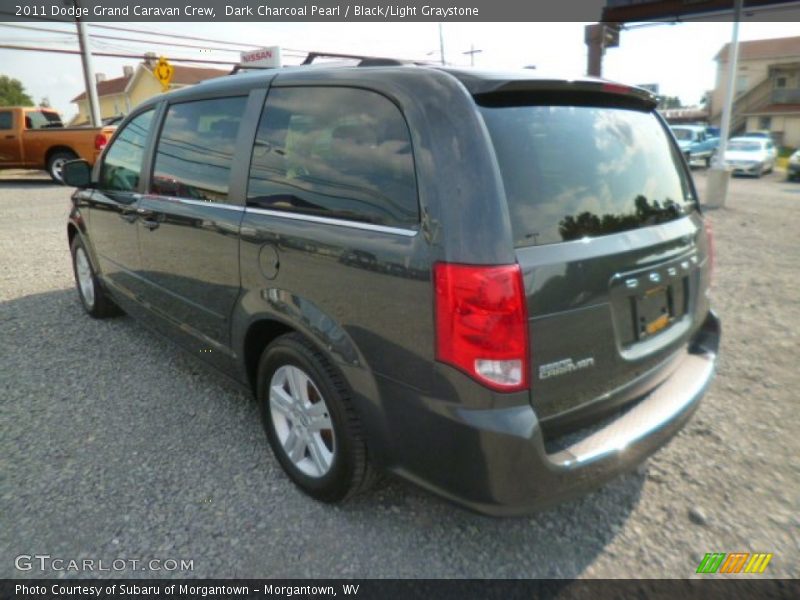 Dark Charcoal Pearl / Black/Light Graystone 2011 Dodge Grand Caravan Crew