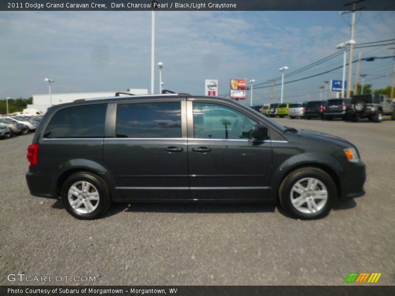 Dark Charcoal Pearl / Black/Light Graystone 2011 Dodge Grand Caravan Crew