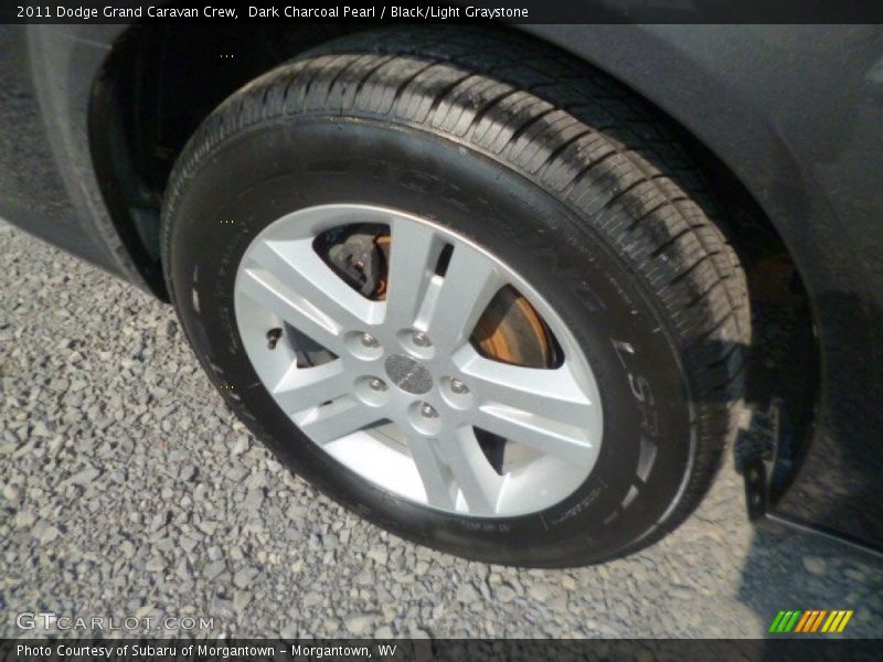 Dark Charcoal Pearl / Black/Light Graystone 2011 Dodge Grand Caravan Crew