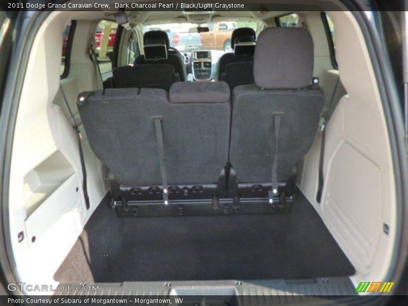 Dark Charcoal Pearl / Black/Light Graystone 2011 Dodge Grand Caravan Crew