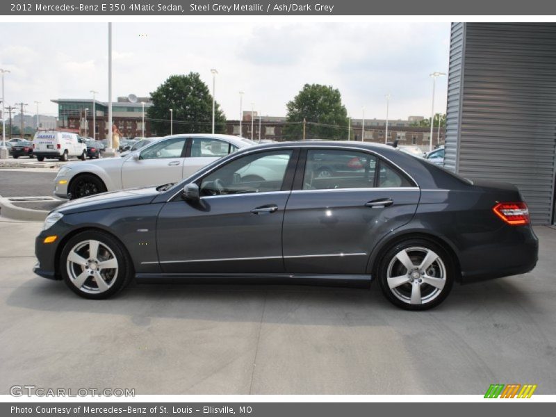 Steel Grey Metallic / Ash/Dark Grey 2012 Mercedes-Benz E 350 4Matic Sedan