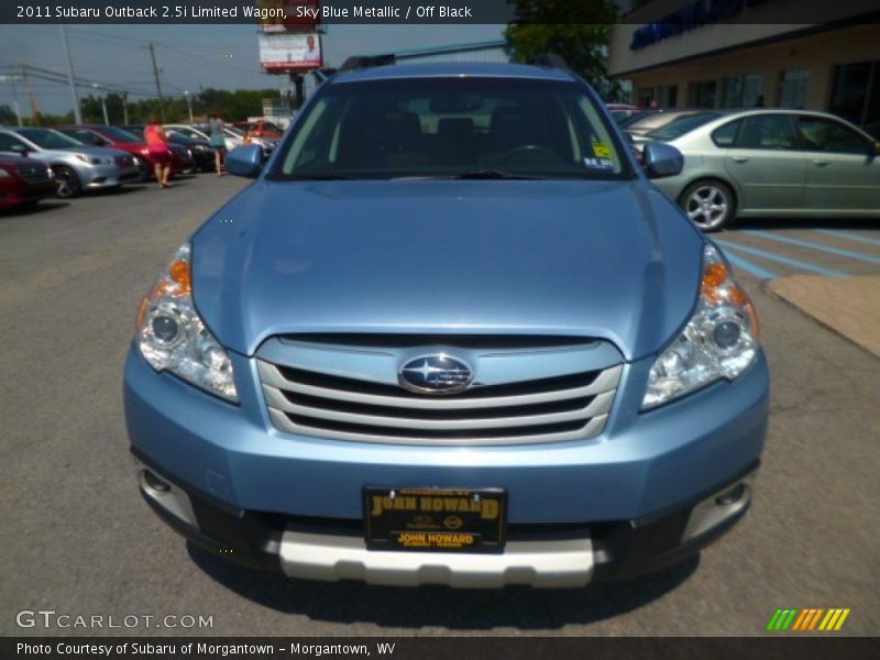 Sky Blue Metallic / Off Black 2011 Subaru Outback 2.5i Limited Wagon