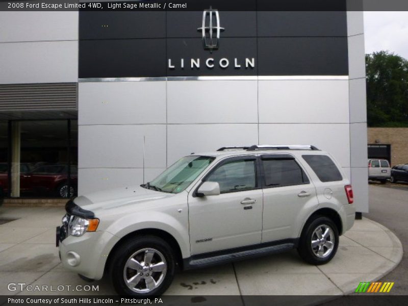 Light Sage Metallic / Camel 2008 Ford Escape Limited 4WD