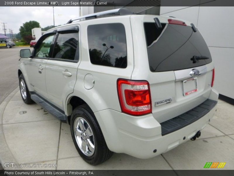 Light Sage Metallic / Camel 2008 Ford Escape Limited 4WD